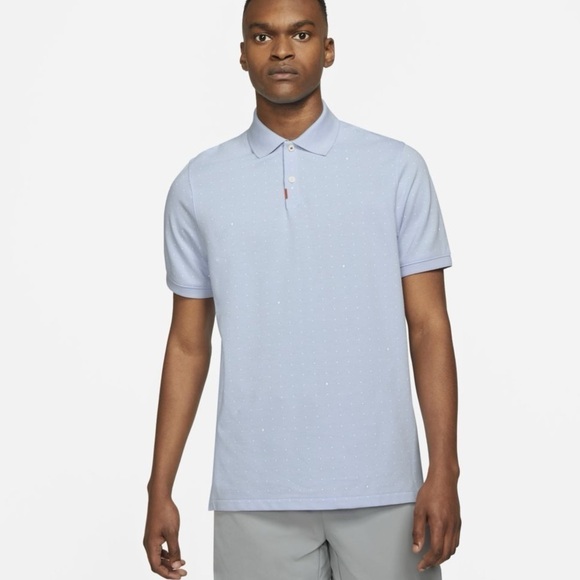 Nike The Polo Men’s Printed Dot Polo in Hydrogen Blue Size XXL / 2XL - Picture 1 of 9